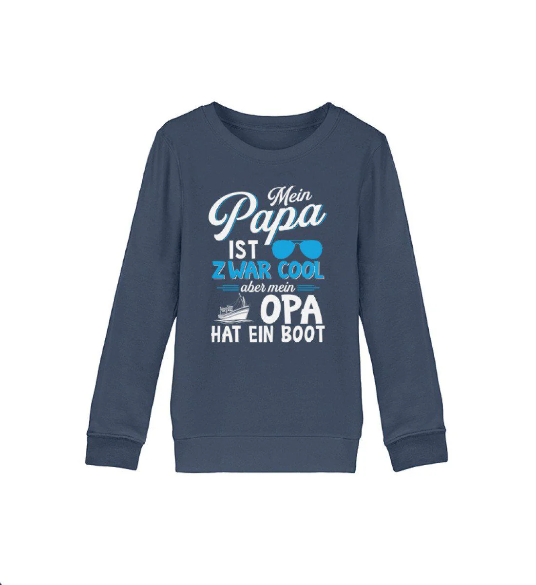 Papa cool aber Opa Boot · Kinder Premium Bio Sweatshirt - Image 2