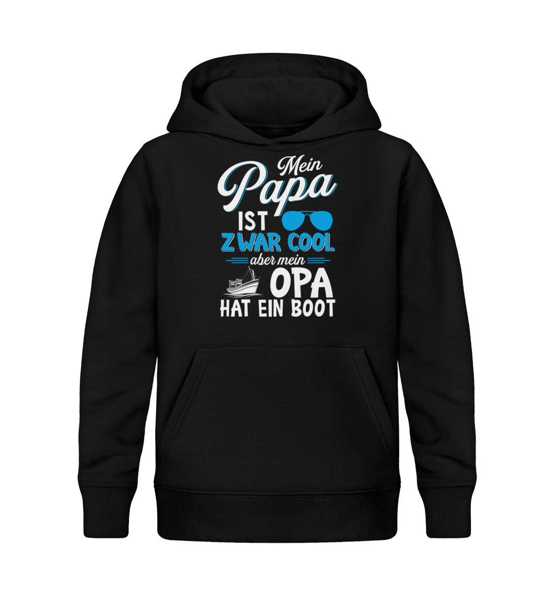 Papa Cool Opa hat Boot · Kinder Premium Bio Hoodie