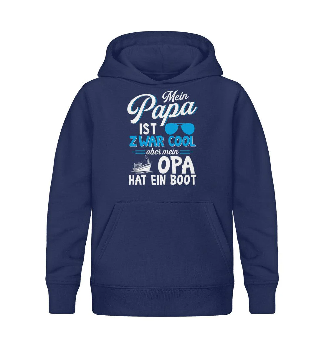 Papa Cool Opa hat Boot · Kinder Premium Bio Hoodie - Image 2