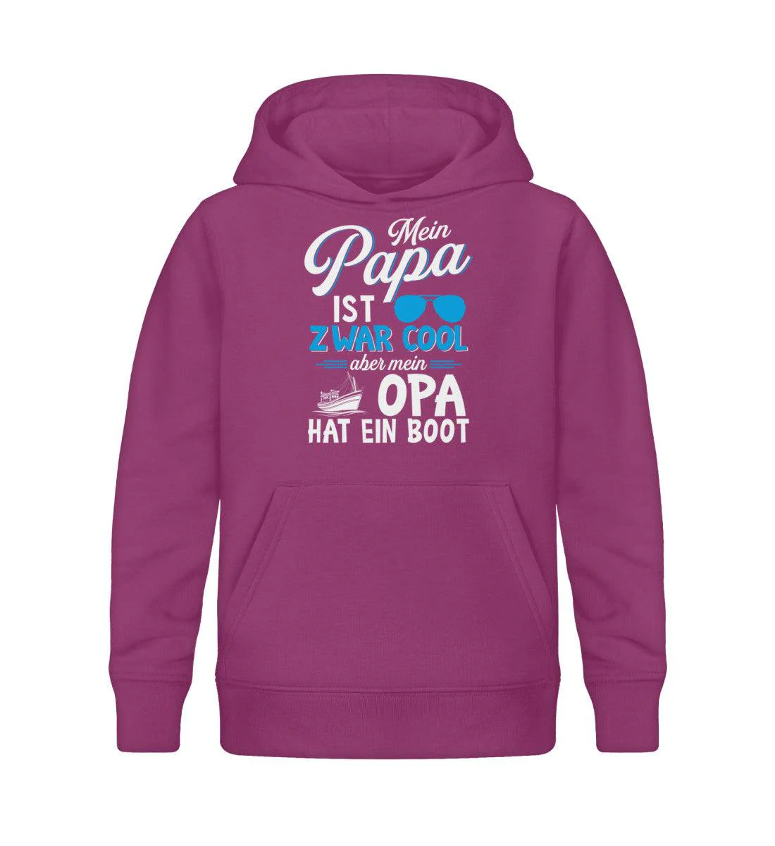 Papa Cool Opa hat Boot · Kinder Premium Bio Hoodie - Image 5