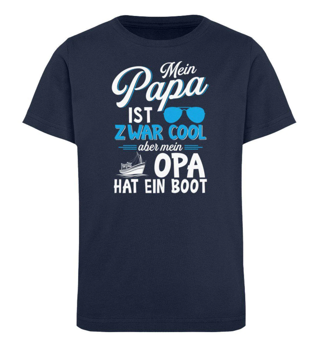 Papa cool Opa hat Boot · Kinder Premium Bio T-Shirt - Image 3