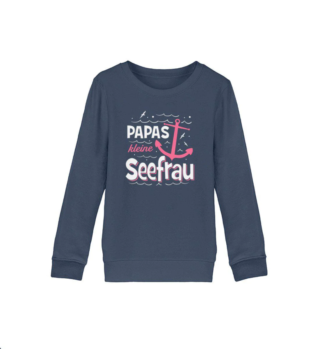 Papas kleine Seefrau · Kinder Premium Bio Sweatshirt - Image 2