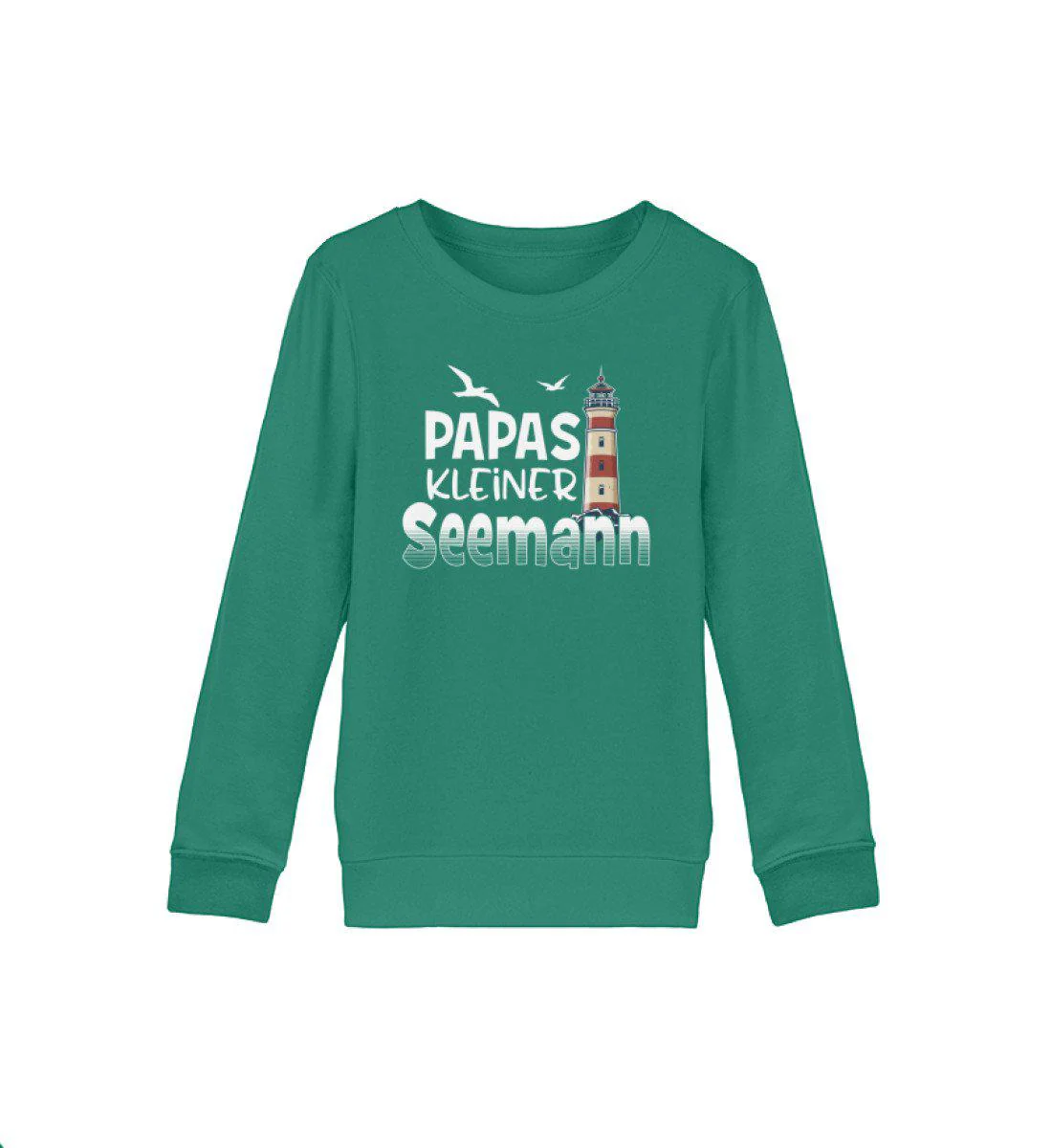 Papas kleiner Seemann · Kinder Premium Bio Sweatshirt - Image 3