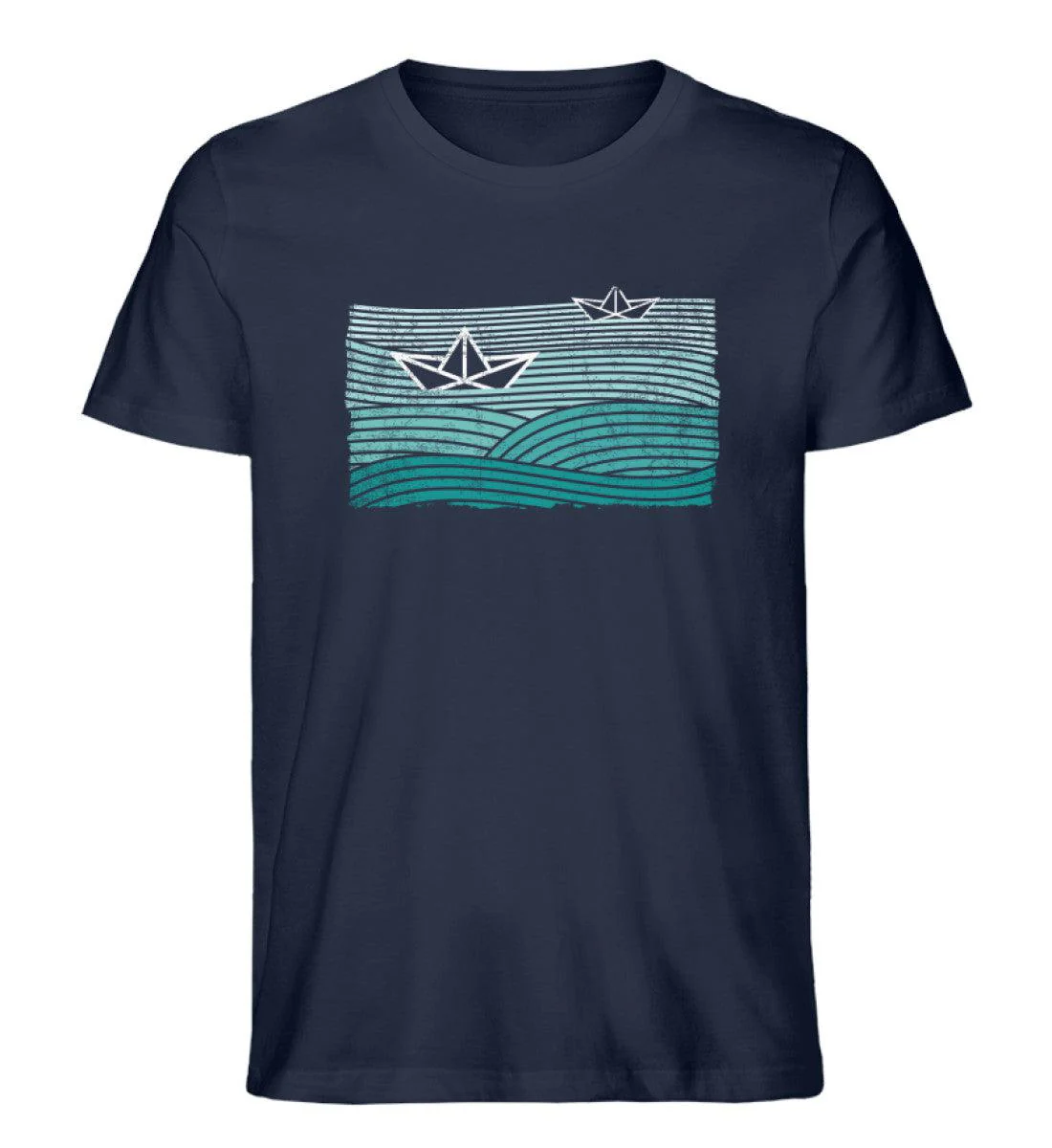 Papierboot Wellen · Herren Premium Bio T-Shirt - Image 5