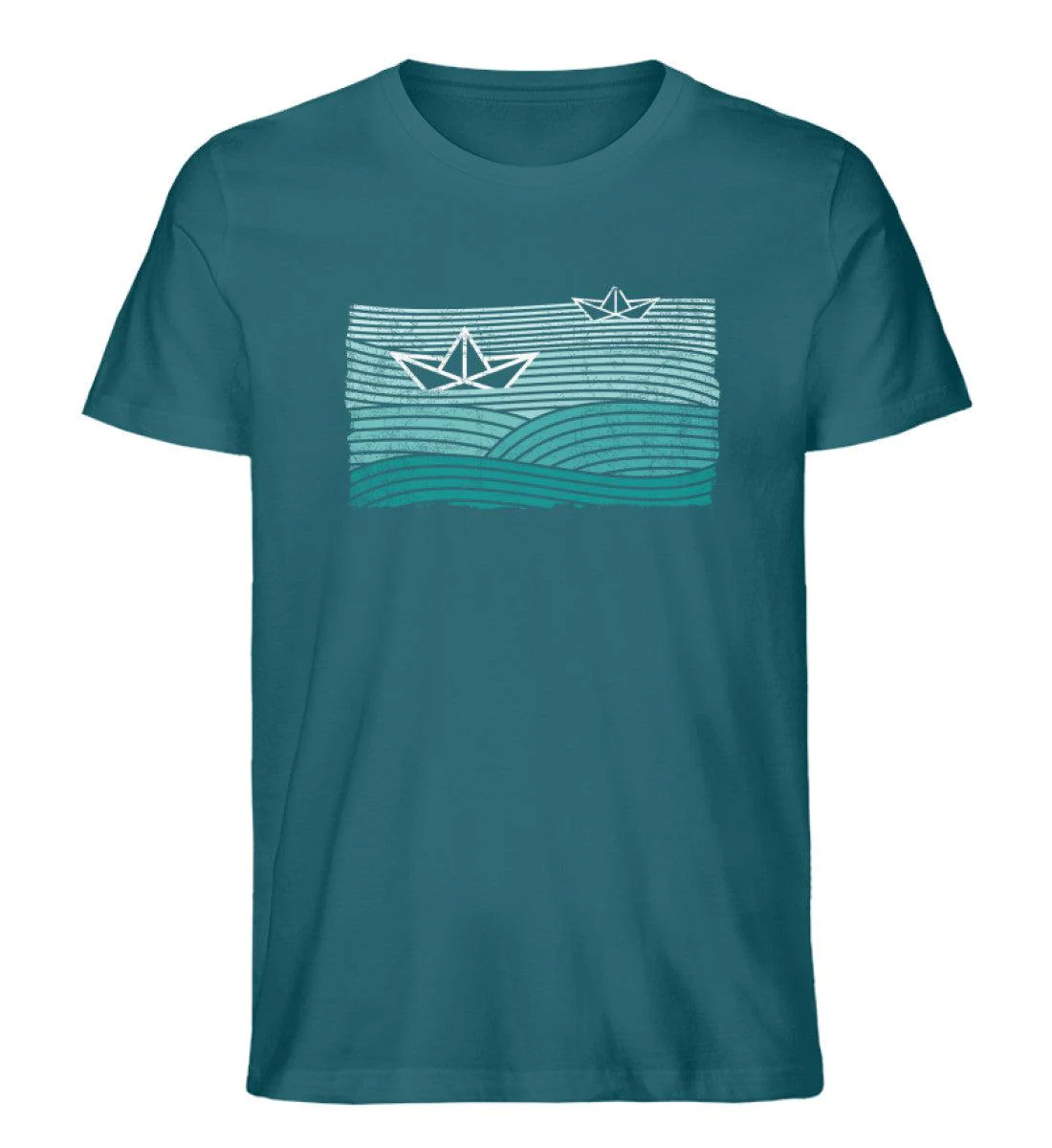 Papierboot Wellen · Herren Premium Bio T-Shirt - Image 6
