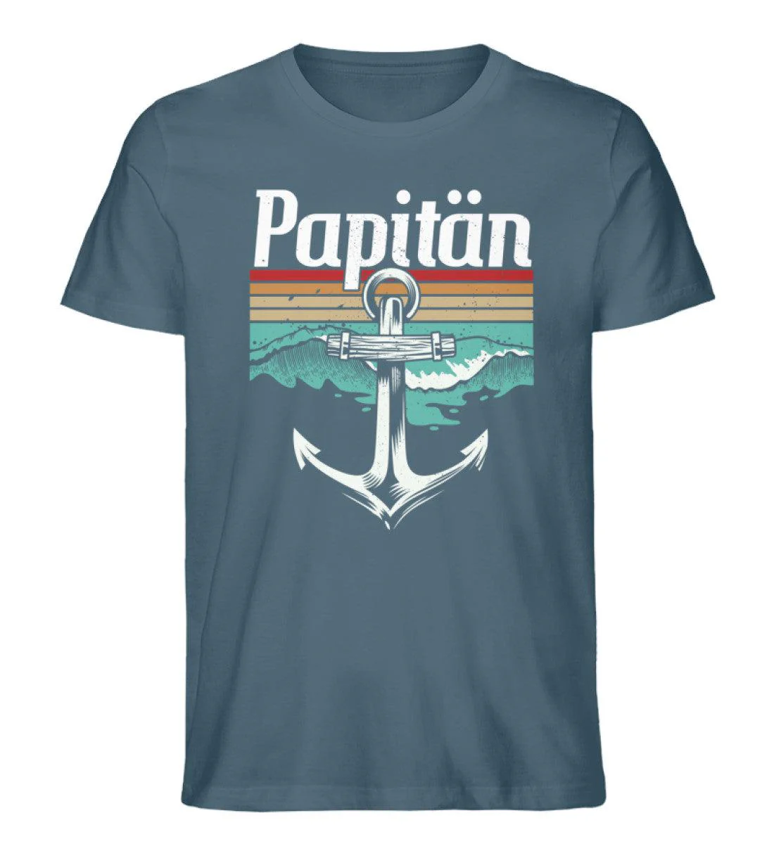 Papitän Retro · Herren Premium Bio T-Shirt - Image 2