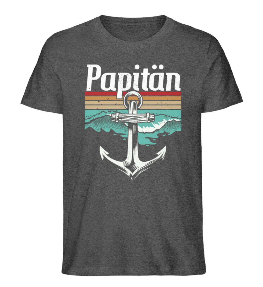 Papitän Retro · Herren Premium Bio T-Shirt - Image 3