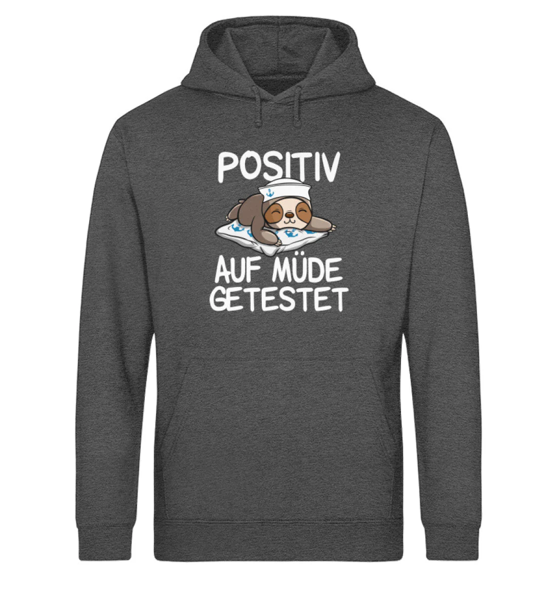 Positiv auf müde getestet · Unisex Bio Hoodie - Image 4