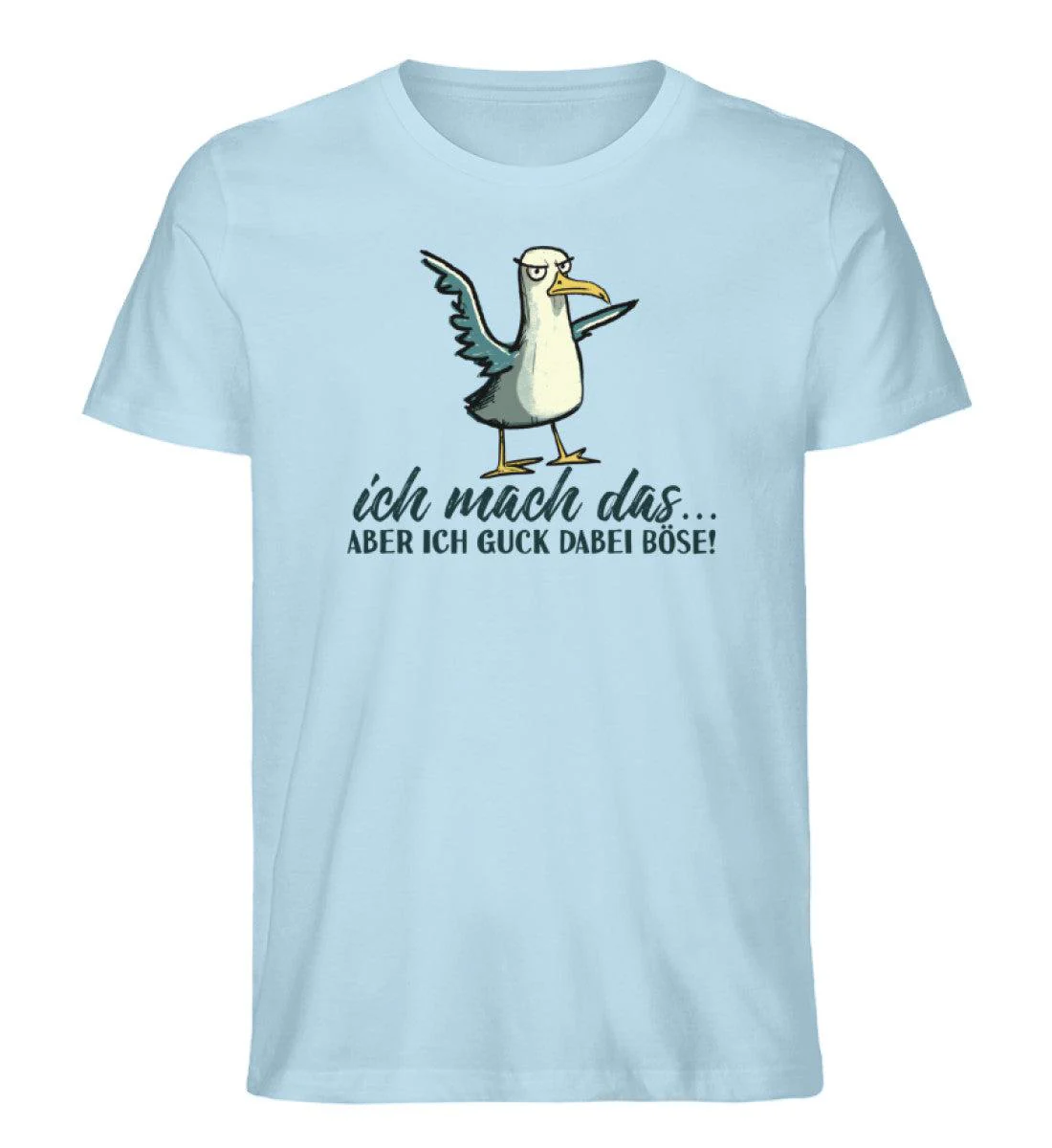 Ich mach das... guck aber böse · Herren Premium Bio T-Shirt - Image 4