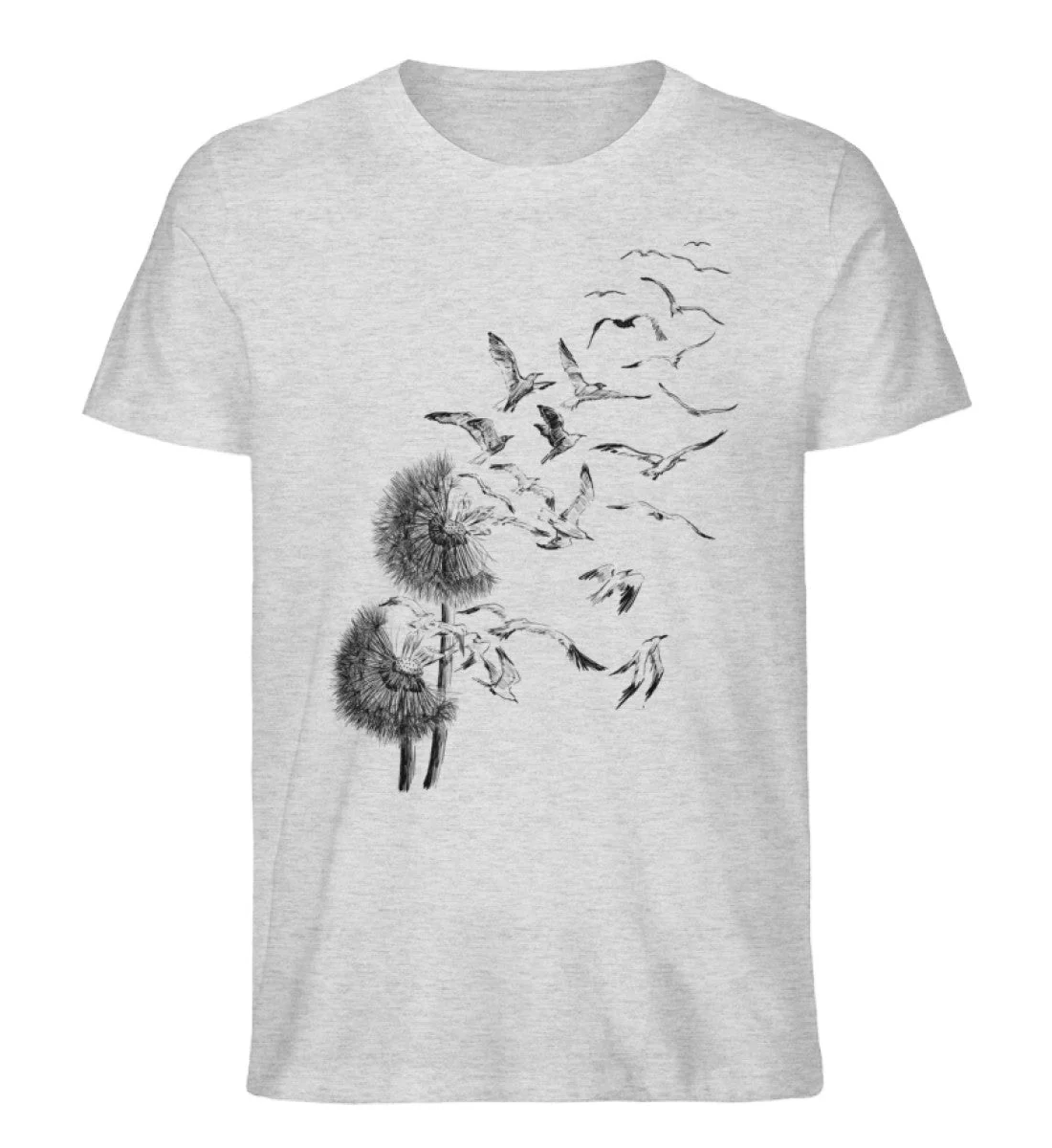 Pusteblume Möwen · Herren Premium Bio T-Shirt - Image 3