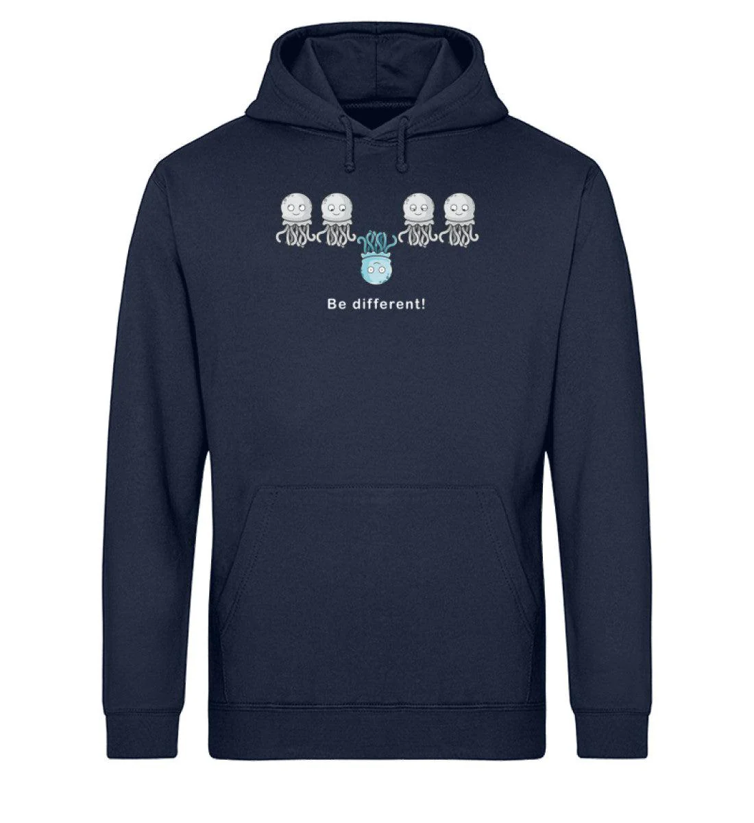Quallen different · Unisex Bio Hoodie - Image 3
