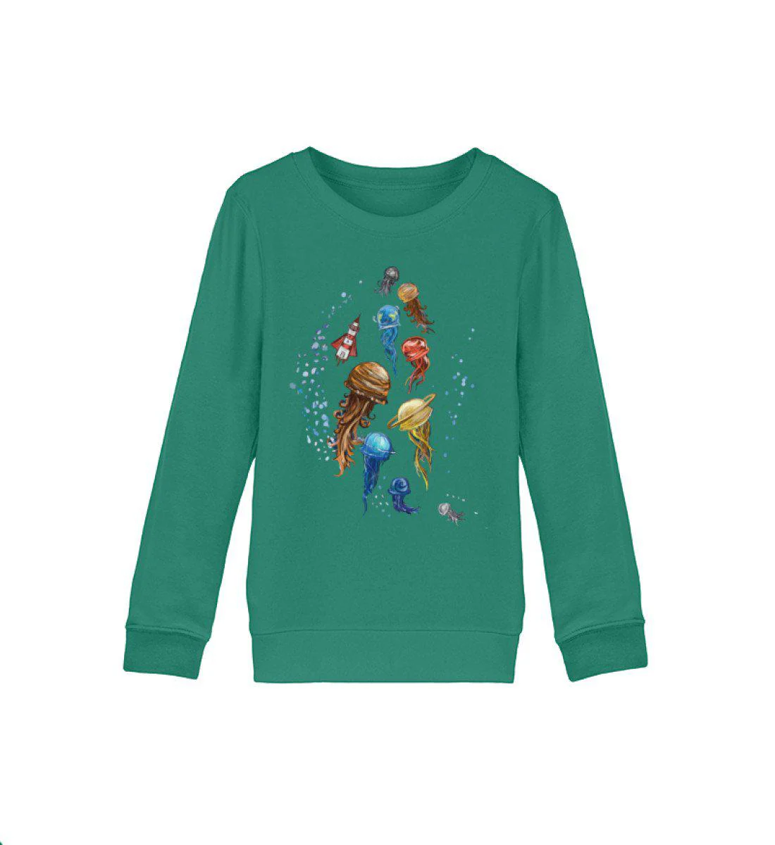 Quallen Universum · Kinder Premium Bio Sweatshirt - Image 3