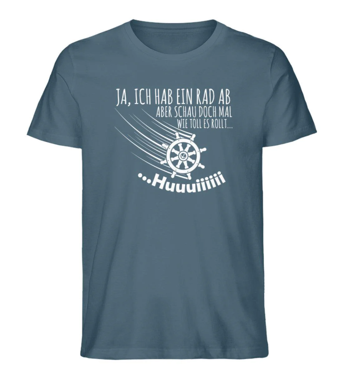 Ja, ich habe ein Rad ab... huuuiii · Herren Premium Bio T-Shirt - Image 4