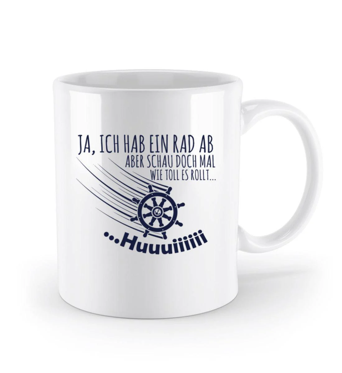 Rad ab, huuuiii  · Keramik Tasse weiß - Image 2