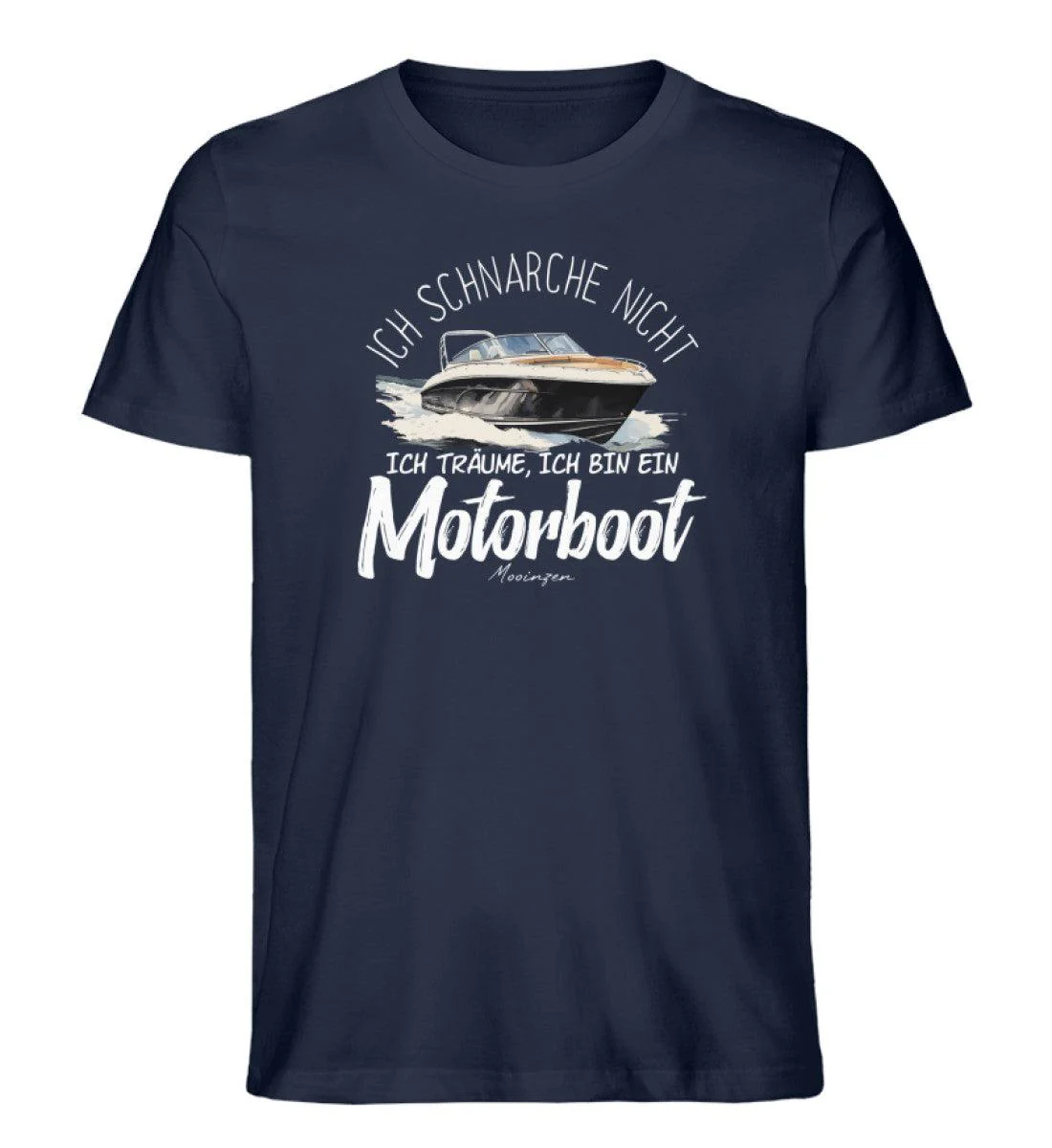 Schnarche Motorboot  · Herren Premium Bio T-Shirt - Image 2