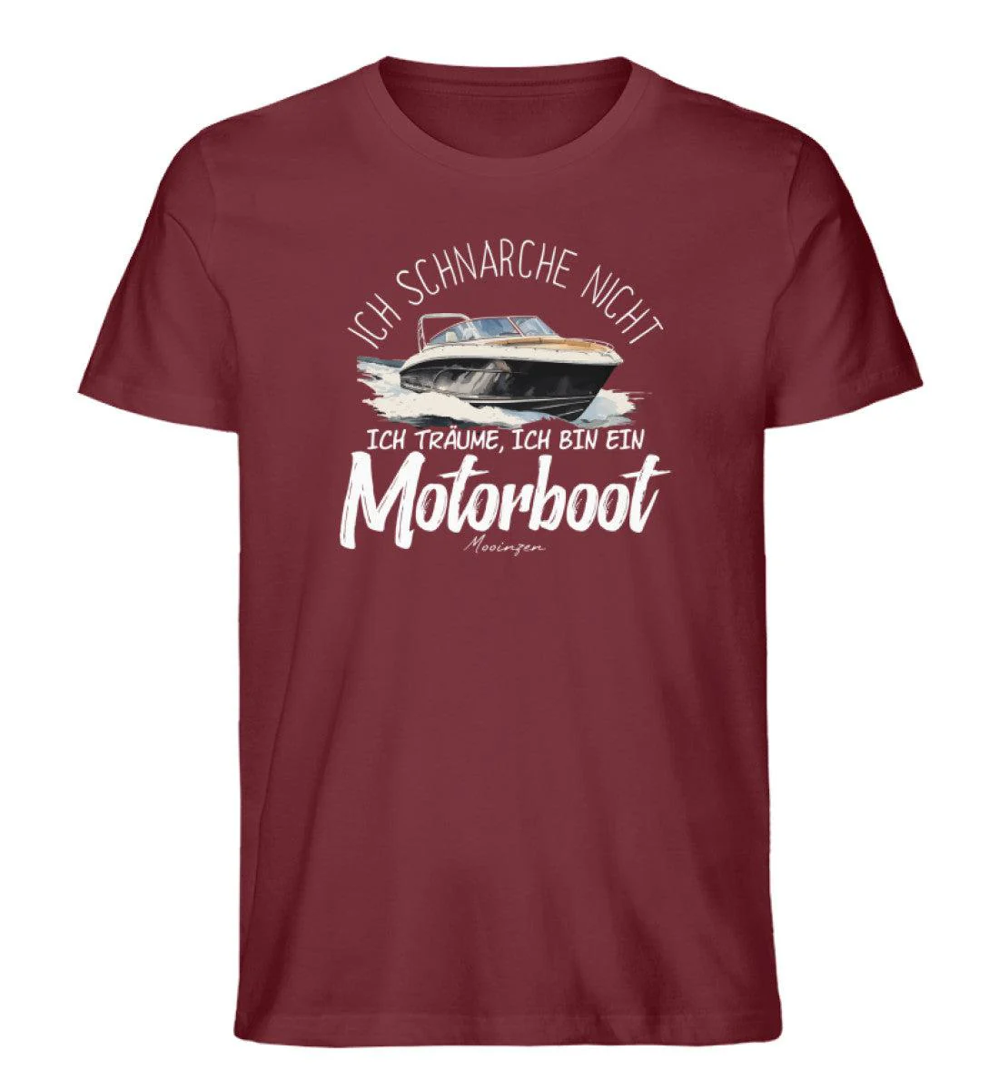 Schnarche Motorboot  · Herren Premium Bio T-Shirt - Image 3