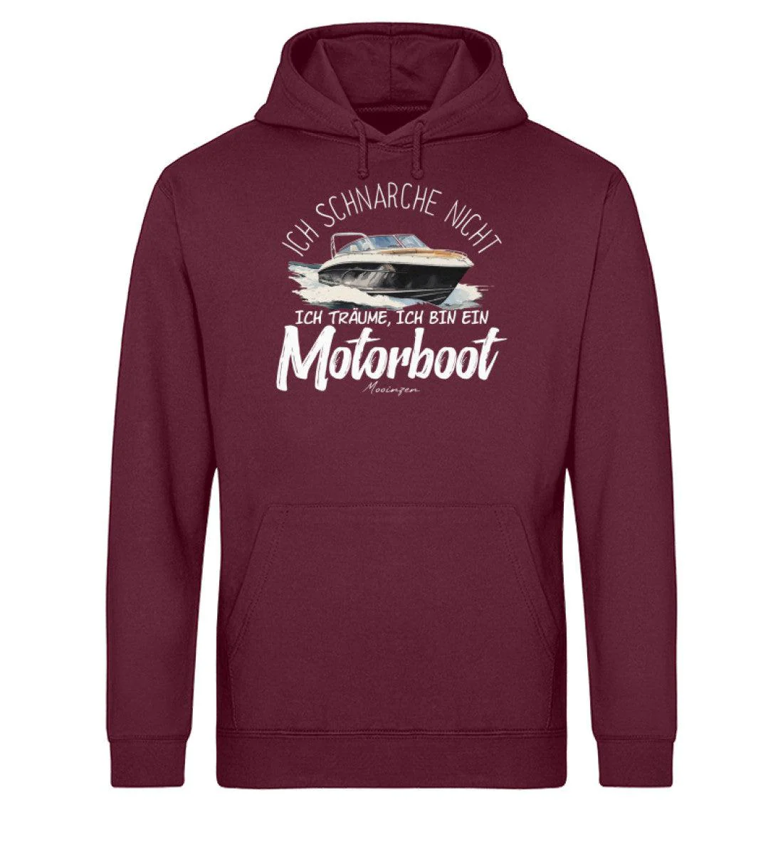 Schnarche Motorboot  · Unisex Bio Hoodie - Image 3