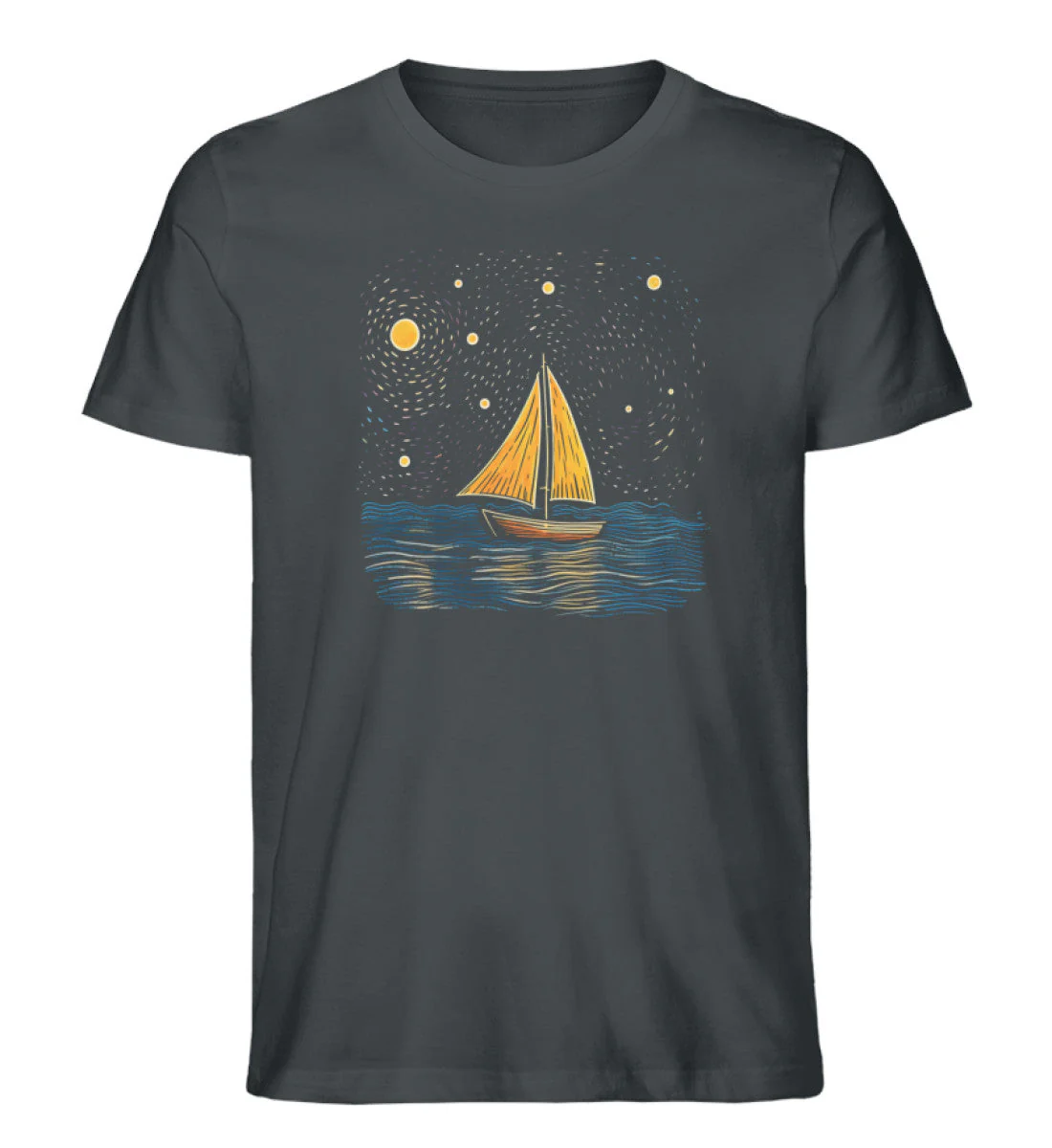 Segelboot bei Nacht · Herren Premium Bio T-Shirt - Image 5
