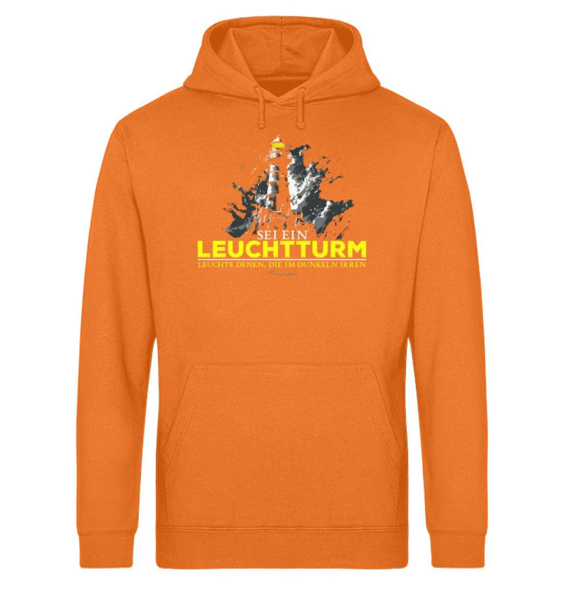 Sei ein Leuchtturm · Unisex Bio Hoodie - Image 4