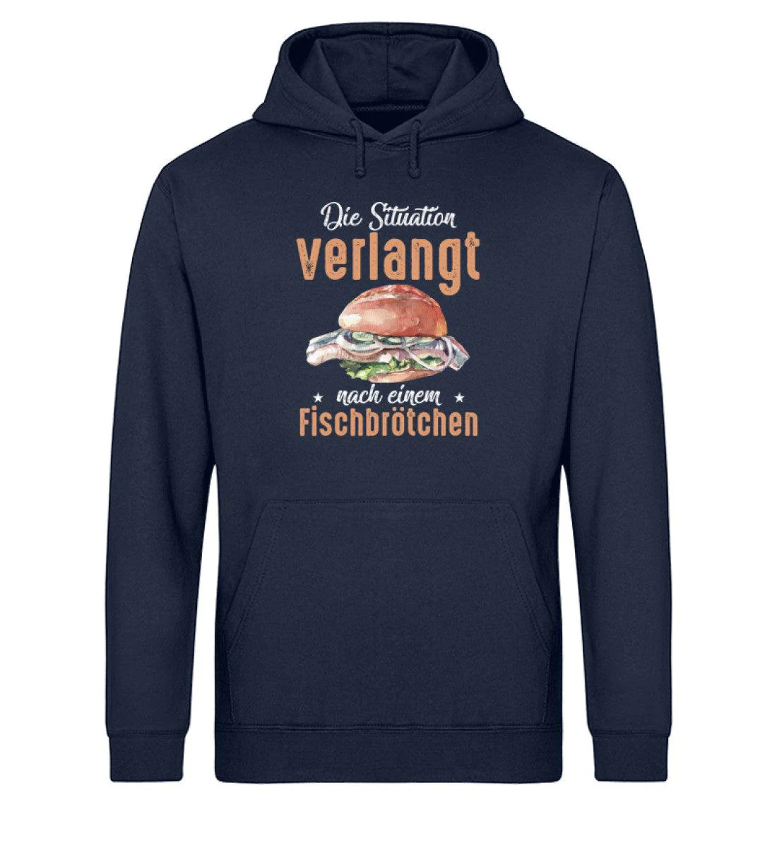 Situation Fischbrötchen · Unisex Bio Hoodie - Image 3