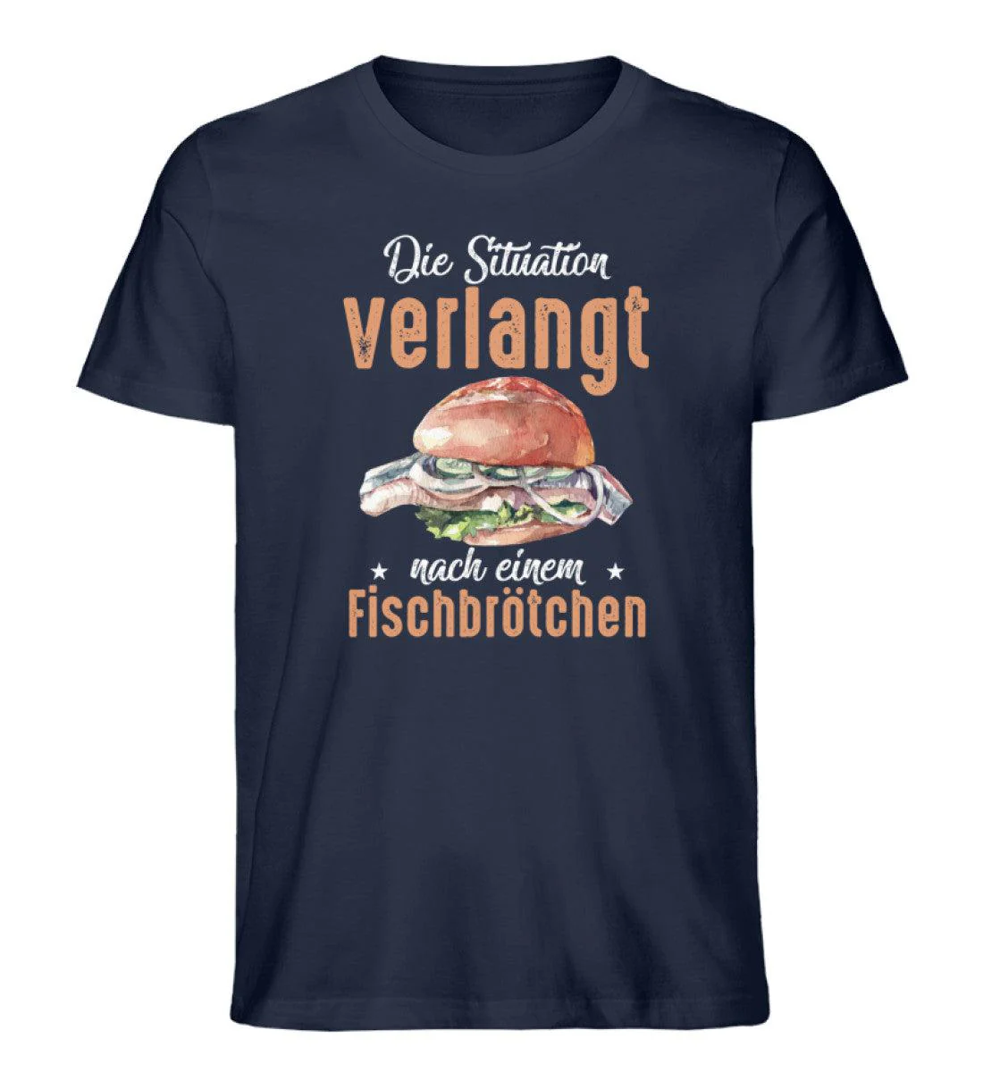 Situation verlangt Fischbrötchen · Herren Premium Bio T-Shirt - Image 5