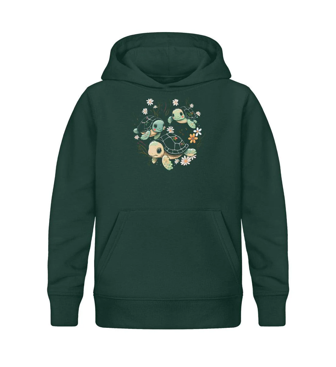 Süße Schildkröten · Kinder Premium Bio Hoodie - Image 3