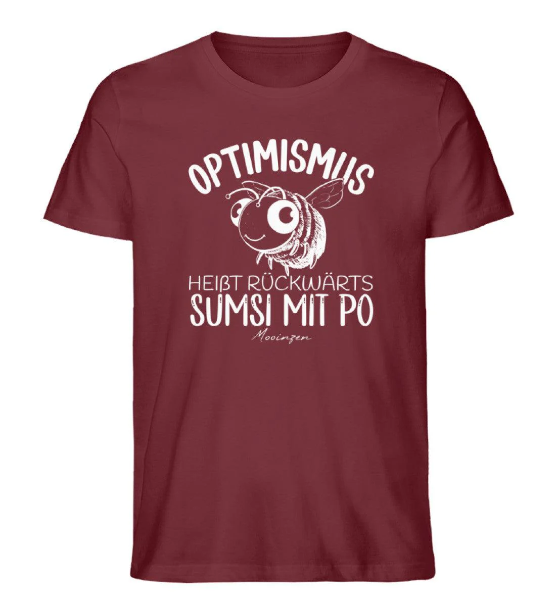 Optimismus rückwärts Sumsi mit Po · Herren Premium Bio T-Shirt - Image 3