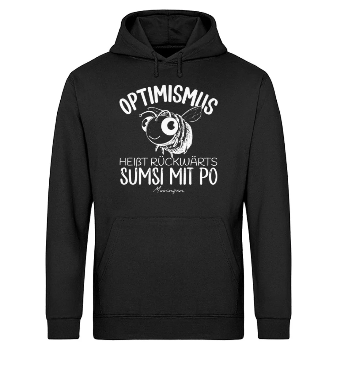 Optimismus rückwärts Sumsi mit Po · Unisex Bio Hoodie
