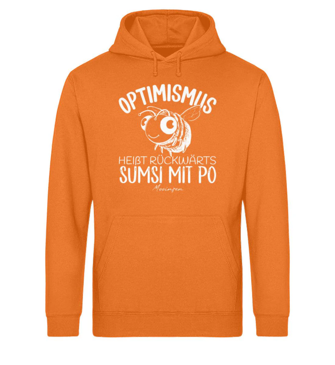 Optimismus rückwärts Sumsi mit Po · Unisex Bio Hoodie - Image 5
