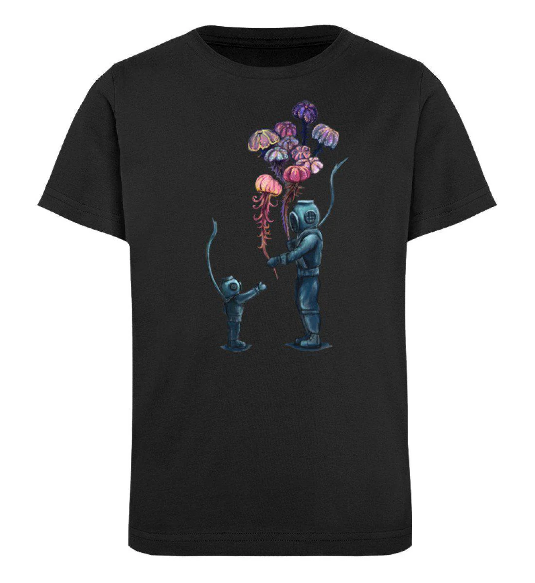 Taucher Quallen Luftballons · Kinder Premium Bio T-Shirt