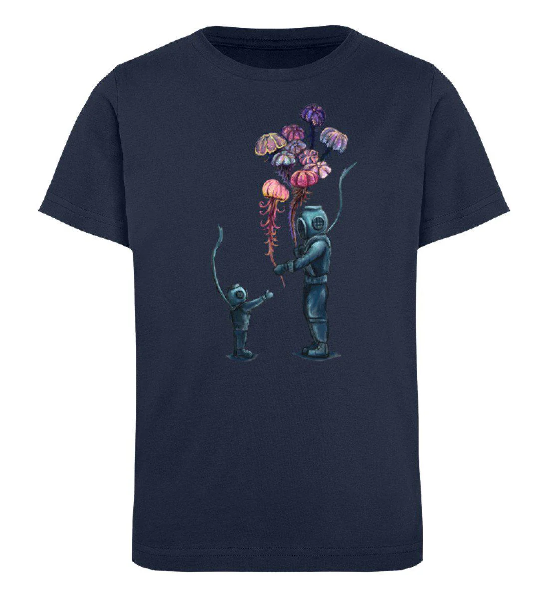 Taucher Quallen Luftballons · Kinder Premium Bio T-Shirt - Image 3