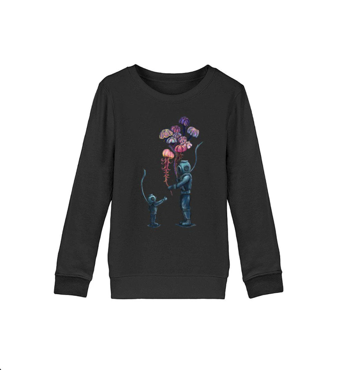 Taucher Quallen Luftballons · Kinder Premium Bio Sweatshirt
