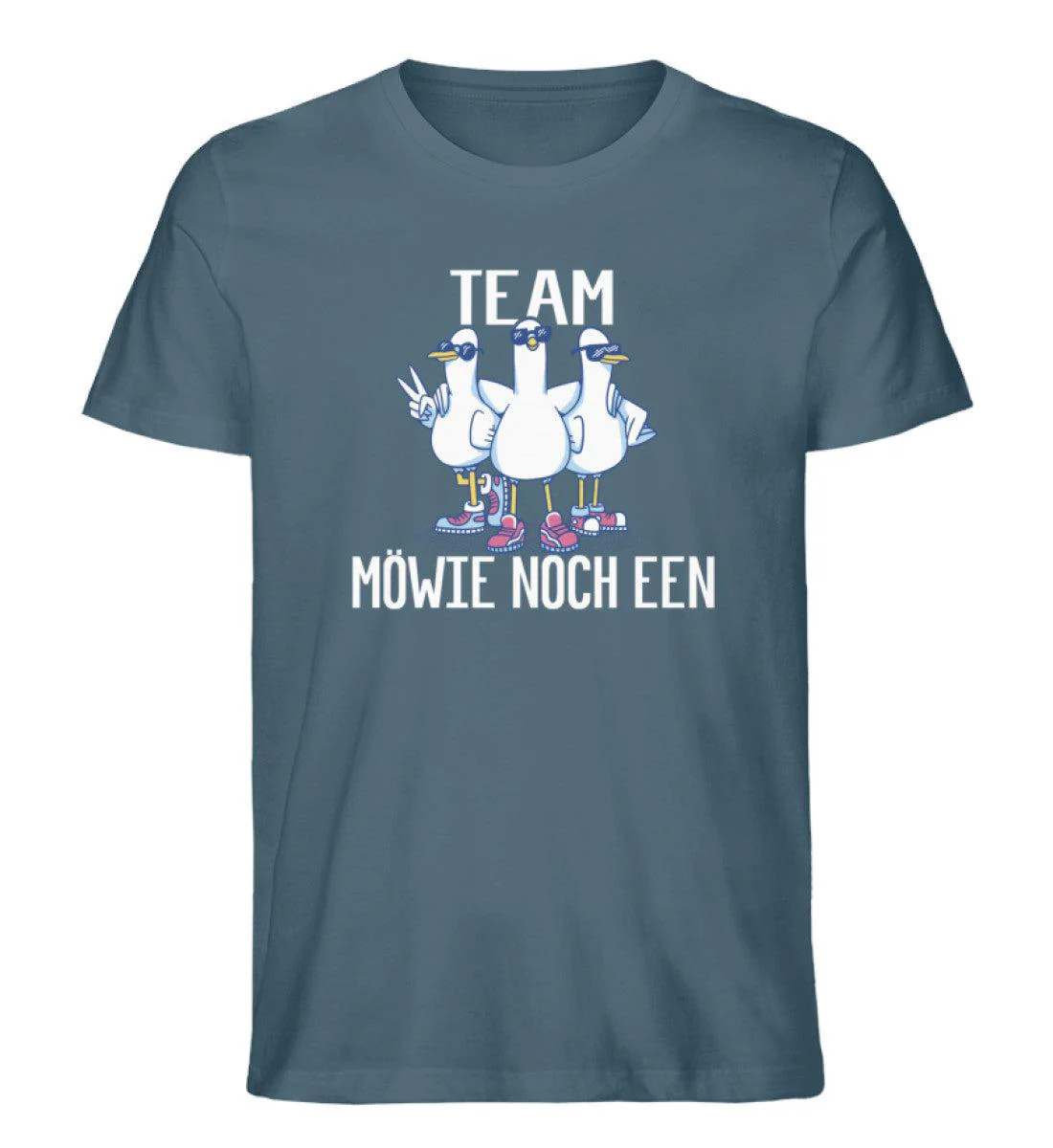 Team Möwie noch een · Herren Premium Bio T-Shirt - Image 4