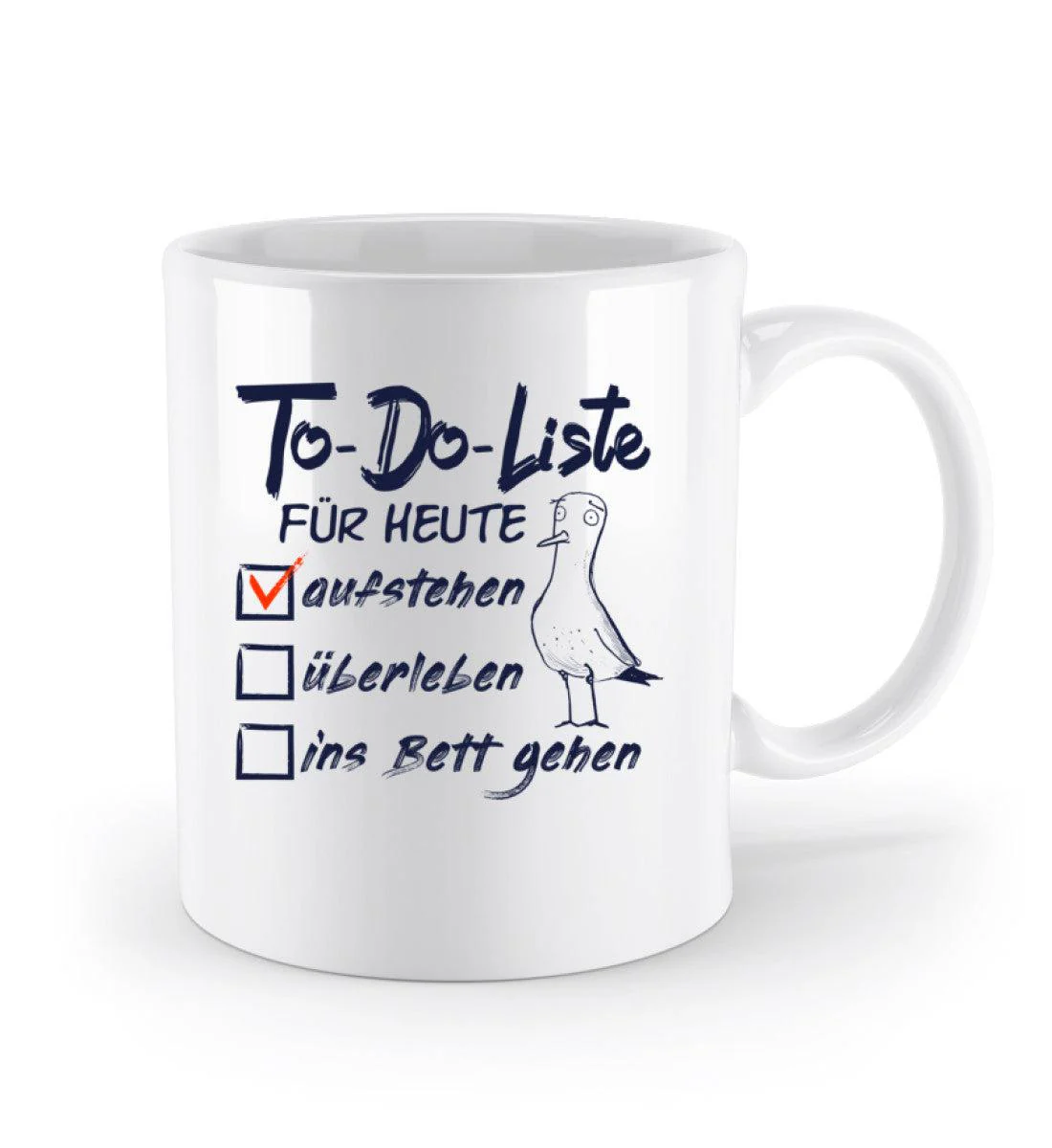 To-Do-Liste für Heute · Keramik Tasse weiß - Image 2