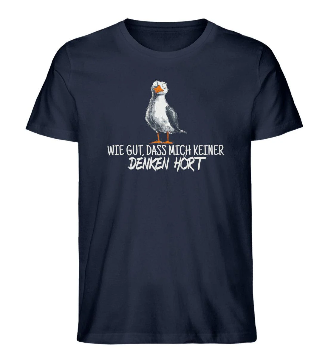 Wie gut, dass mich keiner denken hört · Herren Premium Bio T-Shirt - Image 2