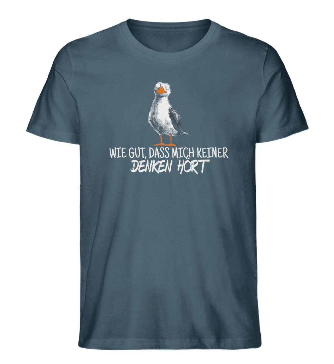 Wie gut, dass mich keiner denken hört · Herren Premium Bio T-Shirt - Image 3