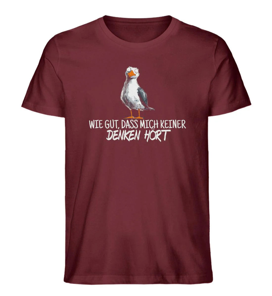 Wie gut, dass mich keiner denken hört · Herren Premium Bio T-Shirt - Image 4