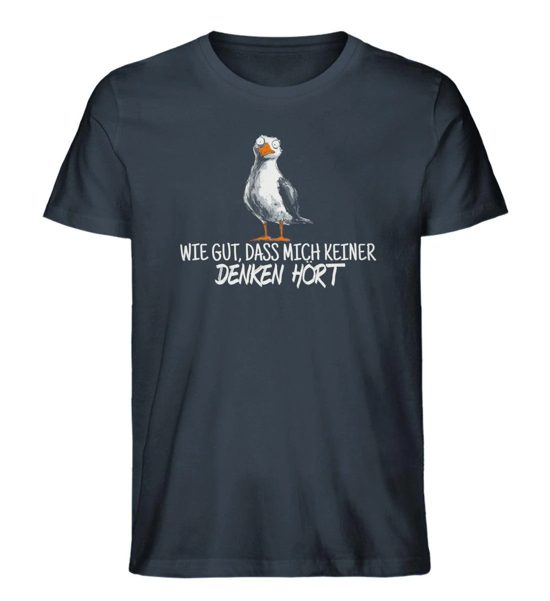 Wie gut, dass mich keiner denken hört · Herren Premium Bio T-Shirt - Image 5